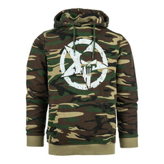 Hoodie Allied Star-Punisher camo Woodland - Rezistență și Confort Tactic