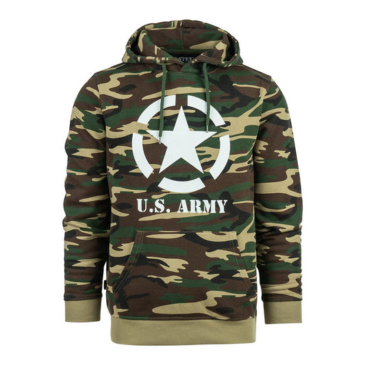 Hoodie Allied Star U.S. Army Camo Woodland - Versatilitate Strategică