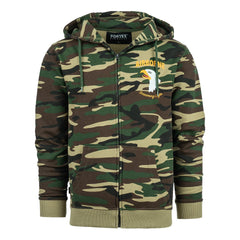 Hoodie cu Fermoar 101st Airborne Eagle Camo Woodland Military-Shop - Rezistență & Stil Tactic