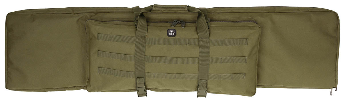 Husă Armă 'Large' Oliv MFH - Pentru 2 Arme, Rucsac Convertibil