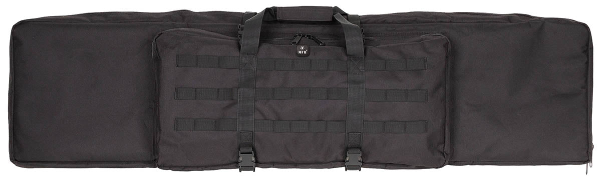 Husă Armă Lungă Dublă Negru MFH - Căptușită, Pentru 2 Arme