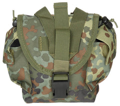 Husă Bidon MOLLE Flecktarn MFH - Compatibil bidon 1L, Prindere MOLLE