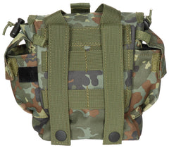 Husă Bidon MOLLE Flecktarn MFH - Compatibil bidon 1L, Prindere MOLLE