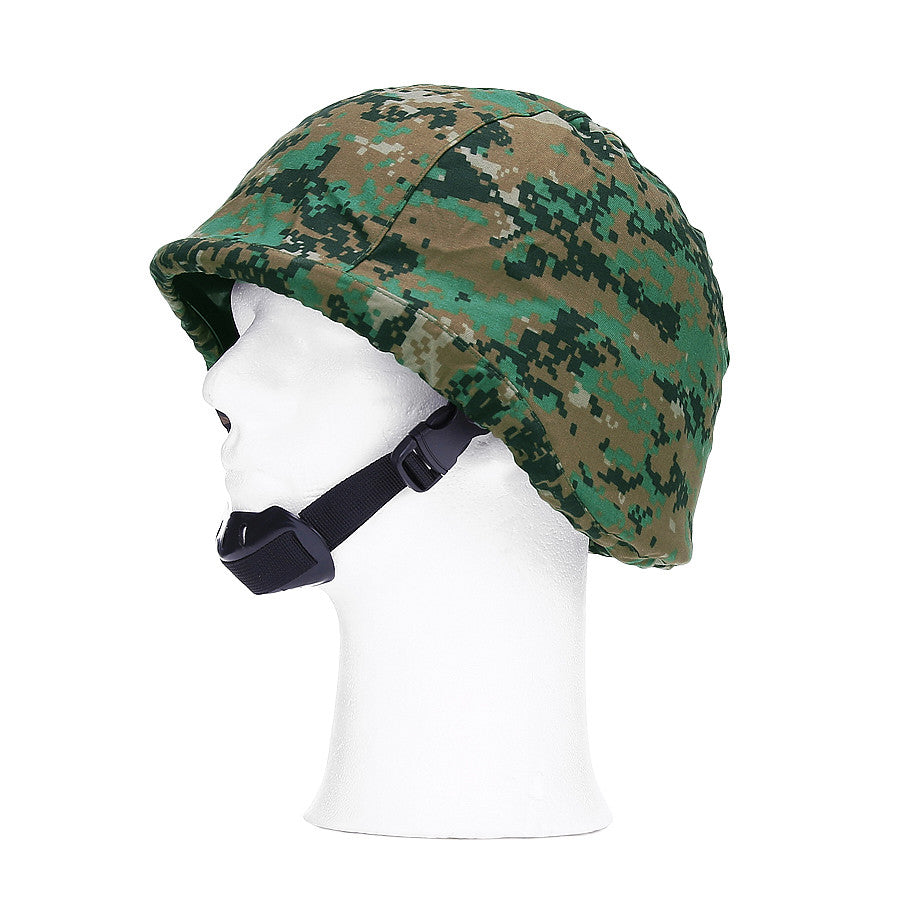 Husă Cască Bumbac Digital Camo - Adaptare Rapidă pe Teren
