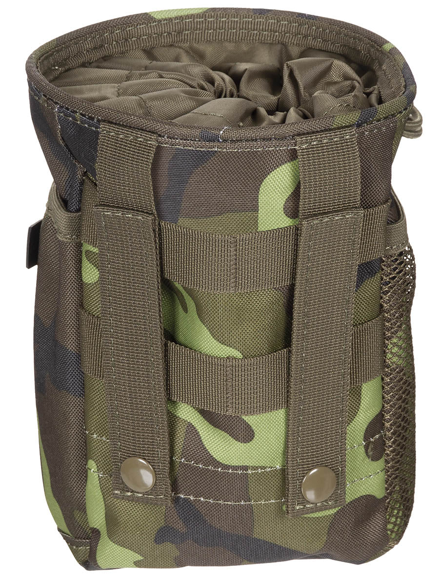 Husă Colectare Tuburi MOLLE M 95 CZ Camo MFH - Deschidere 14cm, 2 Curele MOLLE