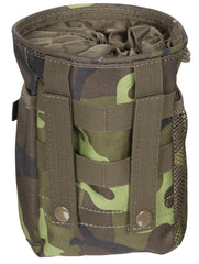 Husă Colectare Tuburi MOLLE M 95 CZ Camo MFH - Deschidere 14cm, 2 Curele MOLLE