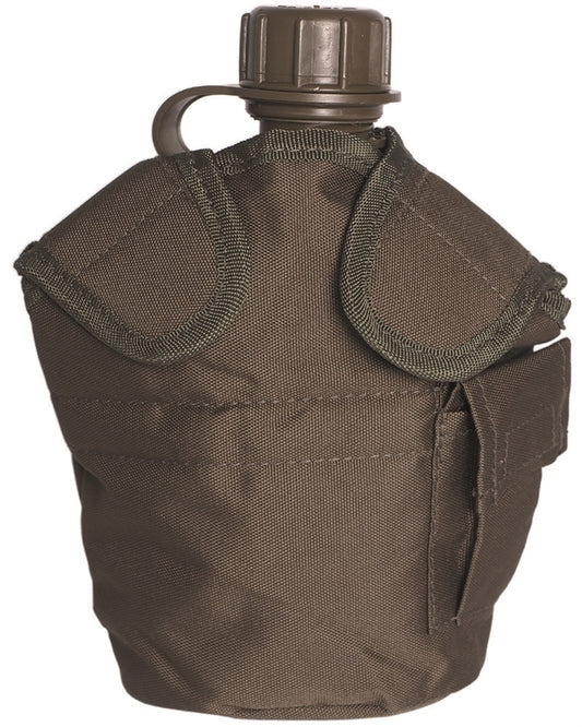 Husă de Bidon 1 L Mil-Tec US Style – Nailon, Arici, Oliv