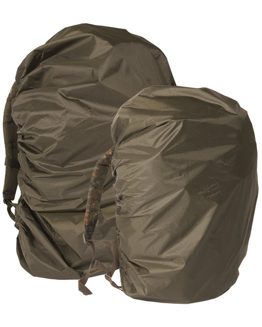Husă de Ploaie pentru Rucsac Mil-Tec BW – Până la 80 L, Rip-Stop, Oliv