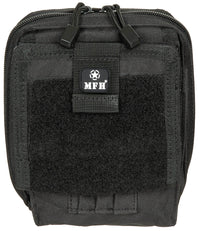 Husă Hartă MOLLE Negru MFH - Detașabilă, Compartiment Transparent