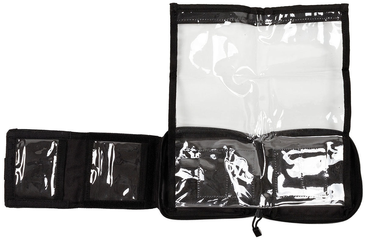 Husă Hartă MOLLE Negru MFH - Detașabilă, Compartiment Transparent