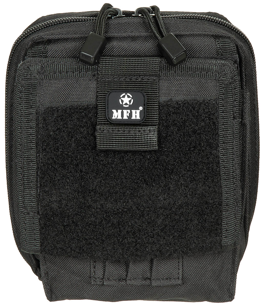 Husă Hartă MOLLE Negru MFH - Detașabilă, Compartiment Transparent