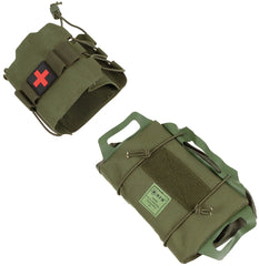 Husă IFAK Tactical IFAK Oliv MFH - Sistem 2-părți, Acces rapid
