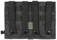 Husă încărcătoare triplă MOLLE Negru MFH - Sistem MOLLE, Clapete reglabile
