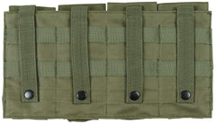 Husă încărcător 4 compartimente MOLLE Verde OD MFH - 4 Compartimente, Sistem MOLLE
