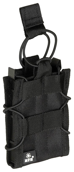 Husă încărcător "Bungee Lock" Negru MFH - Compatibil 5.56, MOLLE