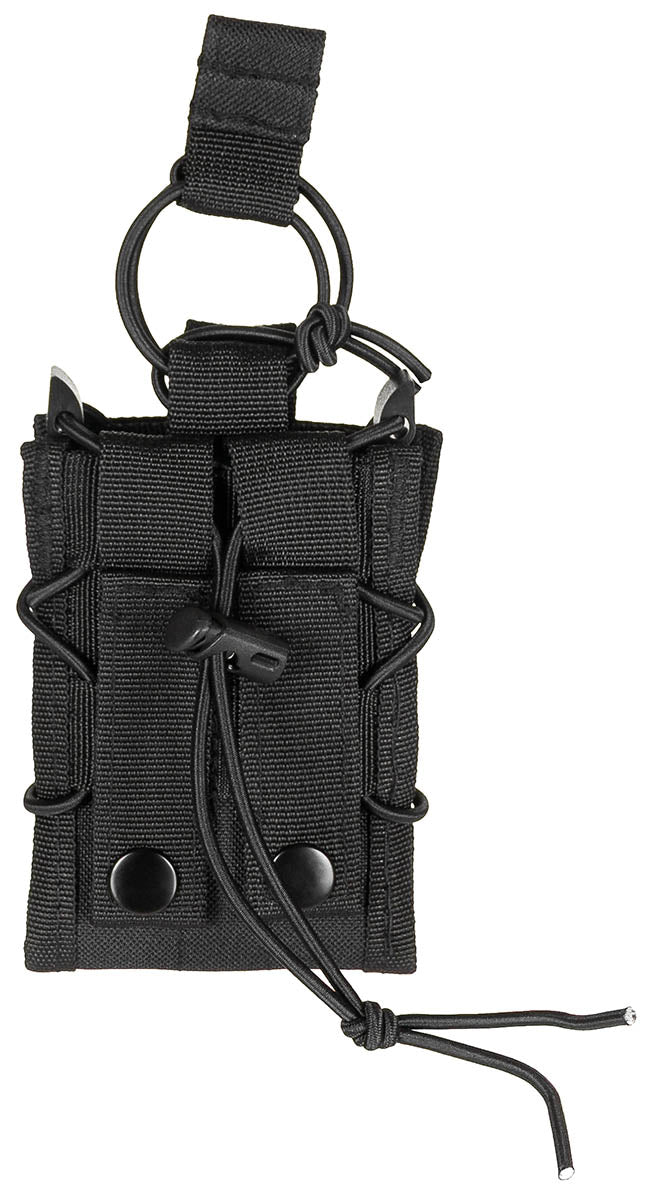 Husă încărcător "Bungee Lock" Negru MFH - Compatibil 5.56, MOLLE