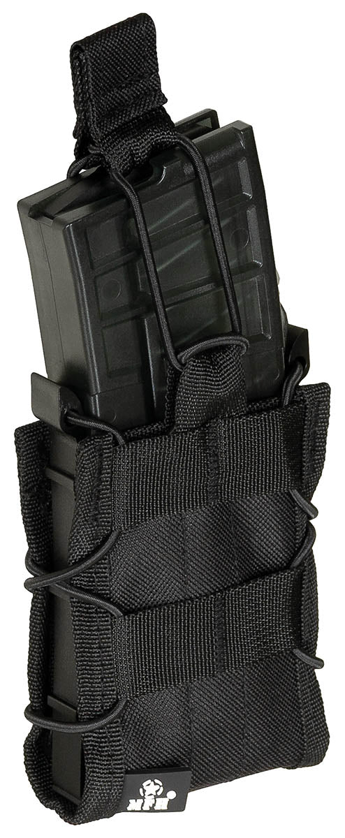 Husă încărcător "Bungee Lock" Negru MFH - Compatibil 5.56, MOLLE