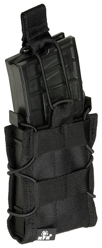 Husă încărcător "Bungee Lock" Negru MFH - Compatibil 5.56, MOLLE