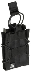 Husă încărcător "Bungee Lock" Negru MFH - Compatibil 5.56, MOLLE