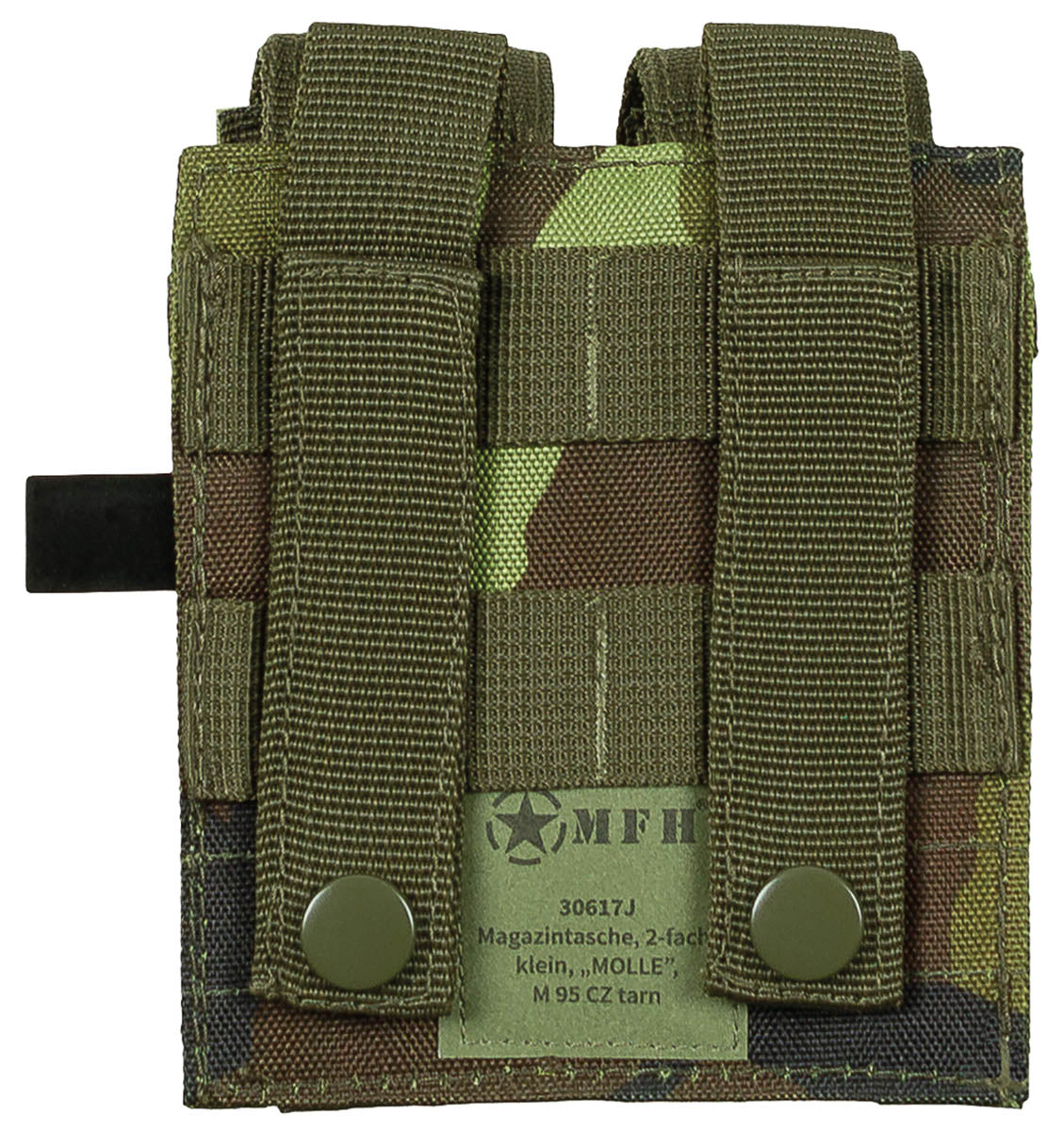 Husă Încărcător Dublă M 95 CZ camo MFH - 100% Poliester, Fixare MOLLE