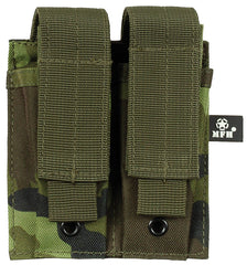 Husă Încărcător Dublă M 95 CZ camo MFH - 100% Poliester, Fixare MOLLE