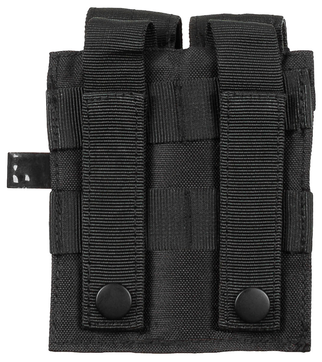 Husă încărcător dublă mică Negru MFH - 100% Poliester, Sistem MOLLE