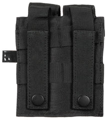 Husă încărcător dublă mică Negru MFH - 100% Poliester, Sistem MOLLE
