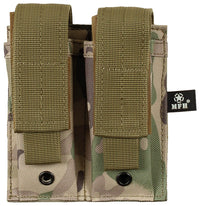 Husă încărcător dublă MOLLE Operation Camo MFH - 100% Poliester, Sistem MOLLE