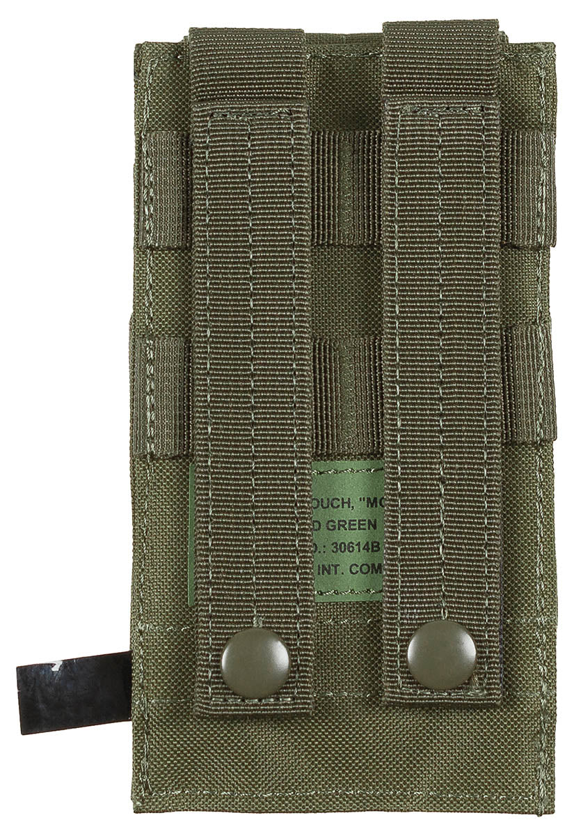 Husă Încărcător MOLLE Oliv MFH - Clapetă Velcro, Poliester 100%