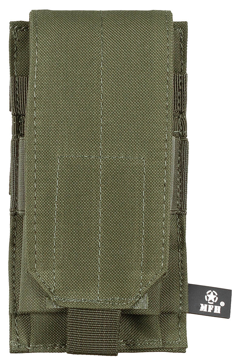 Husă Încărcător MOLLE Oliv MFH - Clapetă Velcro, Poliester 100%