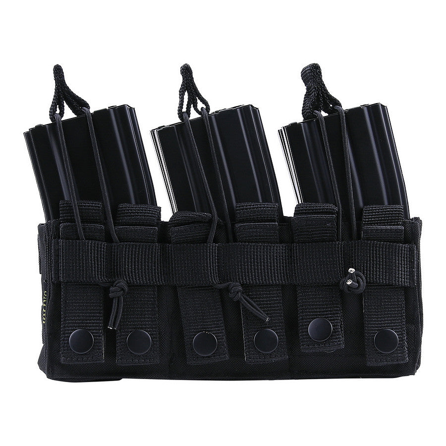 Husă Mag Triple Stacker M4 Negru - Stocare Critică, Acces Imediat