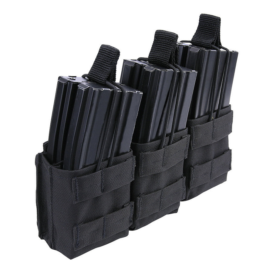 Husă Mag Triple Stacker M4 Negru - Stocare Critică, Acces Imediat