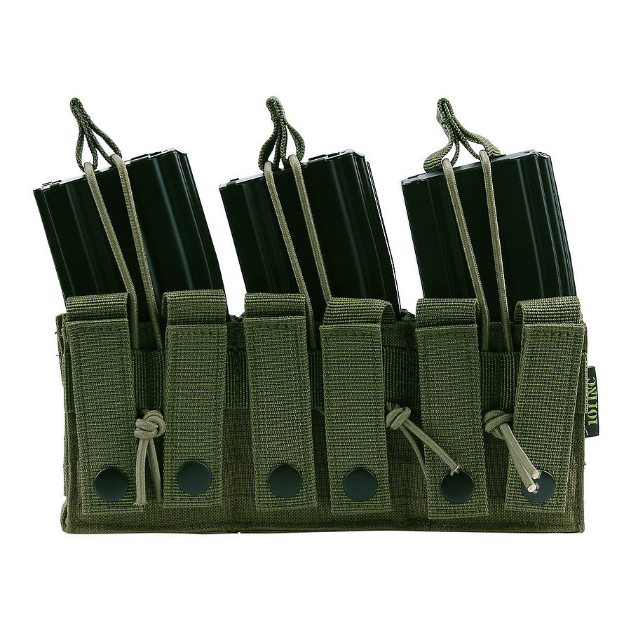 Husa Magazii Triple Stacker M4 Groen - Suport Sigur 6 Magazii M4/M16