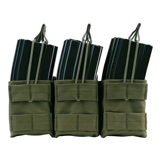 Husa Magazii Triple Stacker M4 Groen - Suport Sigur 6 Magazii M4/M16