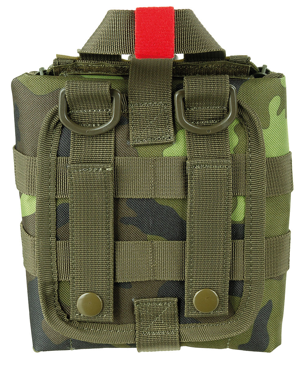 Husă MOLLE IFAK prim-ajutor Camo M95 CZ MFH - Placă detașabilă, Fermoare laterale