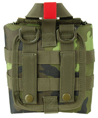 Husă MOLLE IFAK prim-ajutor Camo M95 CZ MFH - Placă detașabilă, Fermoare laterale