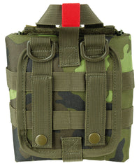 Husă MOLLE IFAK prim-ajutor Camo M95 CZ MFH - Placă detașabilă, Fermoare laterale