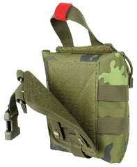 Husă MOLLE IFAK prim-ajutor Camo M95 CZ MFH - Placă detașabilă, Fermoare laterale