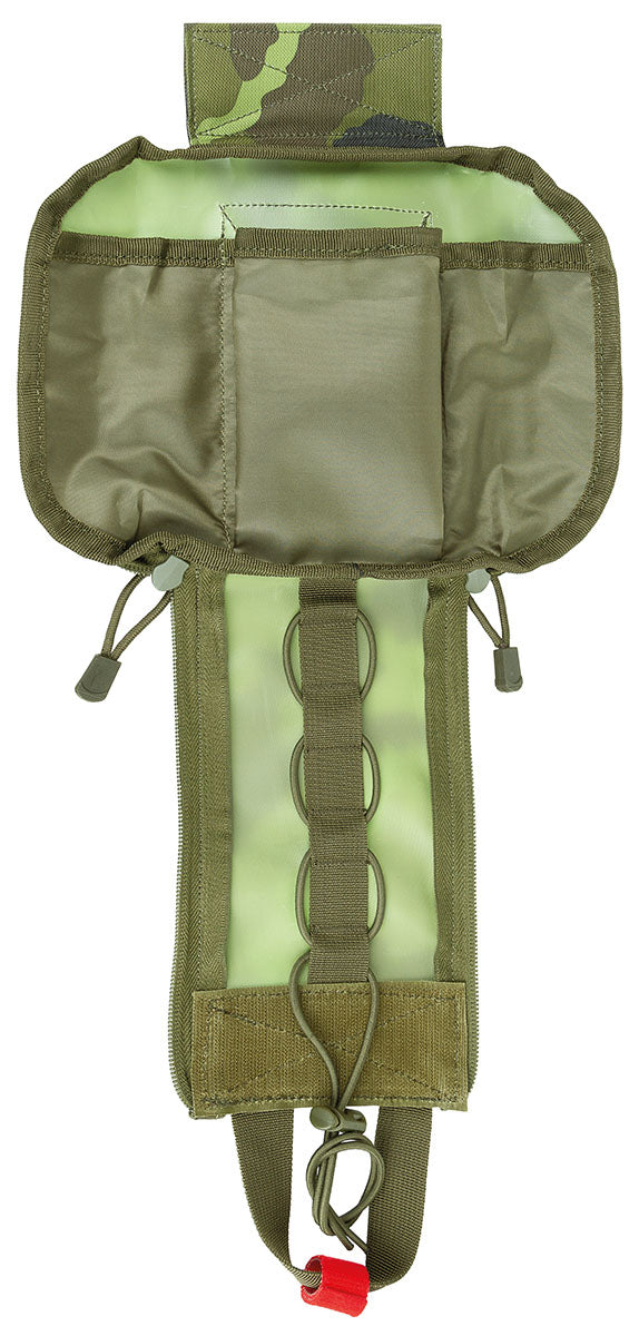 Husă MOLLE IFAK prim-ajutor Camo M95 CZ MFH - Placă detașabilă, Fermoare laterale