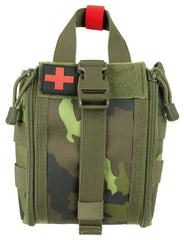 Husă MOLLE IFAK prim-ajutor Camo M95 CZ MFH - Placă detașabilă, Fermoare laterale