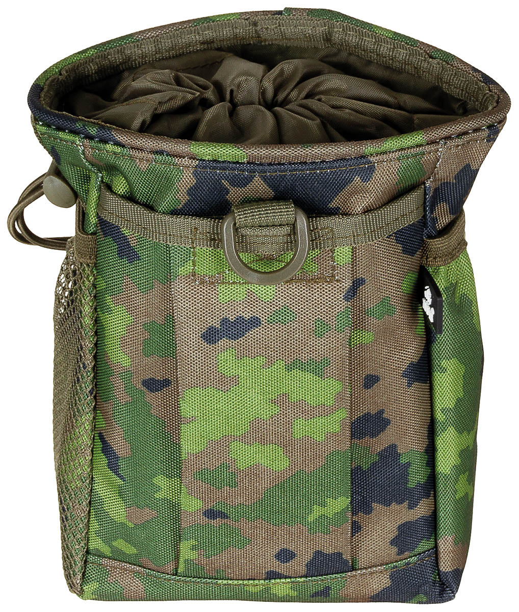 Husă MOLLE Patronenhülsen Camo M05 MFH - Sistem prindere MOLLE, Deschidere șnur