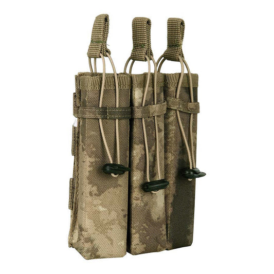 Husă MOLLE pentru 3 Încărcătoare Pistol - Maro Coyote | Universală, Nylon 100%