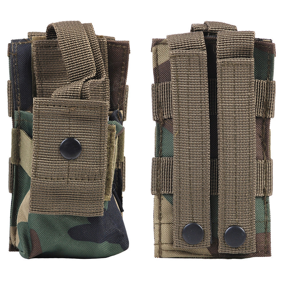 Husă MOLLE Radio Utility #G Woodland - Suport Sigur & Acces Rapid
