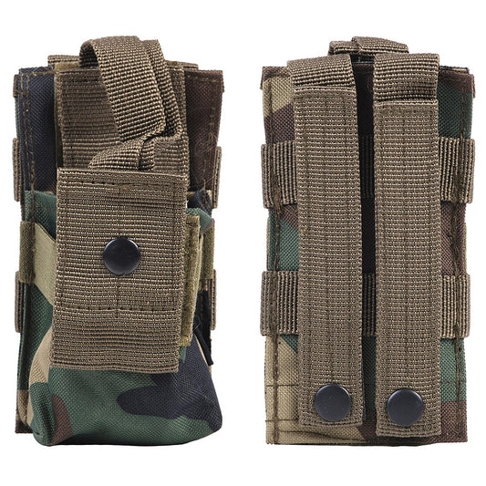 Husă MOLLE Radio Utility #G Woodland - Suport Sigur & Acces Rapid