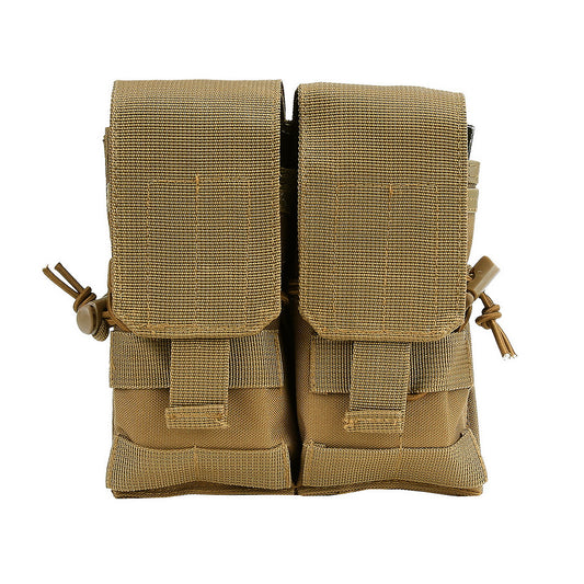 Husă Munitie Airsoft Dublă Khaki - Acces Rapid la Munitie
