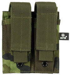 Husă Încărcător Dublă M 95 CZ camo MFH - 100% Poliester, Fixare MOLLE