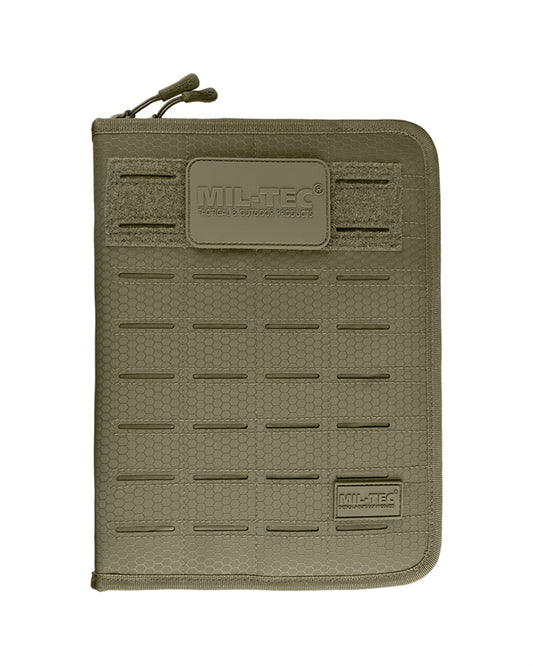 Husă Notes Tactică Mil-Tec HEXTAC Medium – Poliester, Fermoar, Oliv