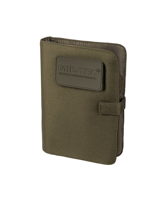 Husă Notes Tactică Mil-Tec Small – 14,5 x 20,5 cm, Poliester, Oliv