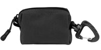 Husă pentru Căști Mil-Tec Earpod Pouch – husă neagră cu carabină, vedere din spate