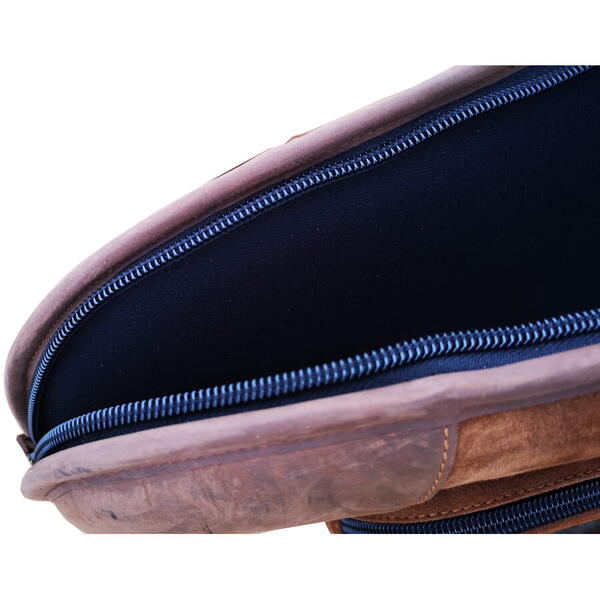 Husă pentru Carabină Arrow Int. Maro 130 cm – Piele Naturală, Buzunar Extern - poza 8